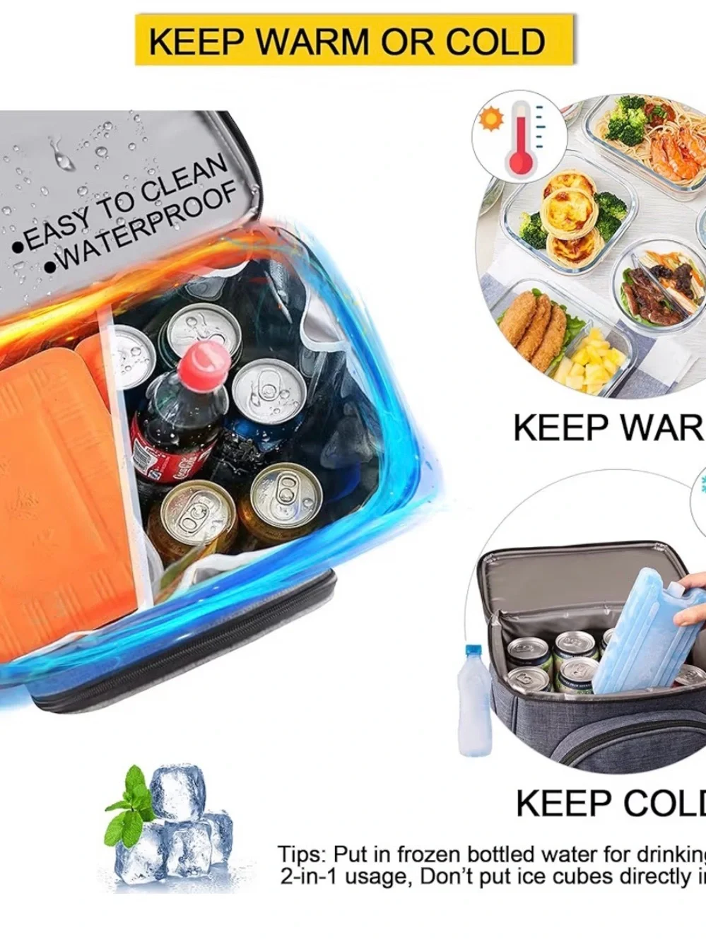 New Vogano Charcoal Gray Picnic Backpack - complete with everything you need!